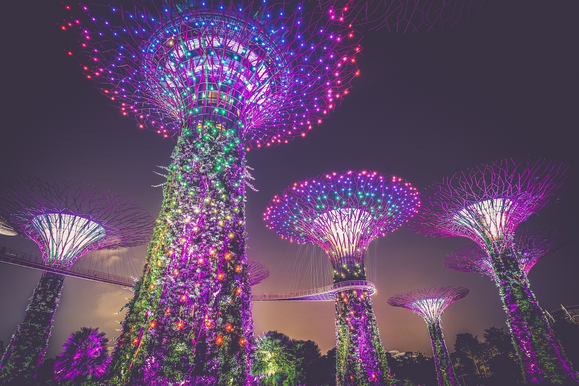 Artificial trees Singapore Sonesha Travel